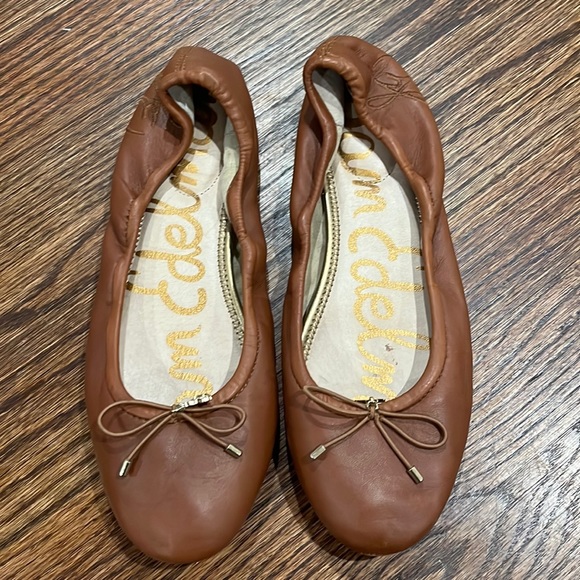Sam Edelman brown flats Sz 7 - Picture 1 of 5
